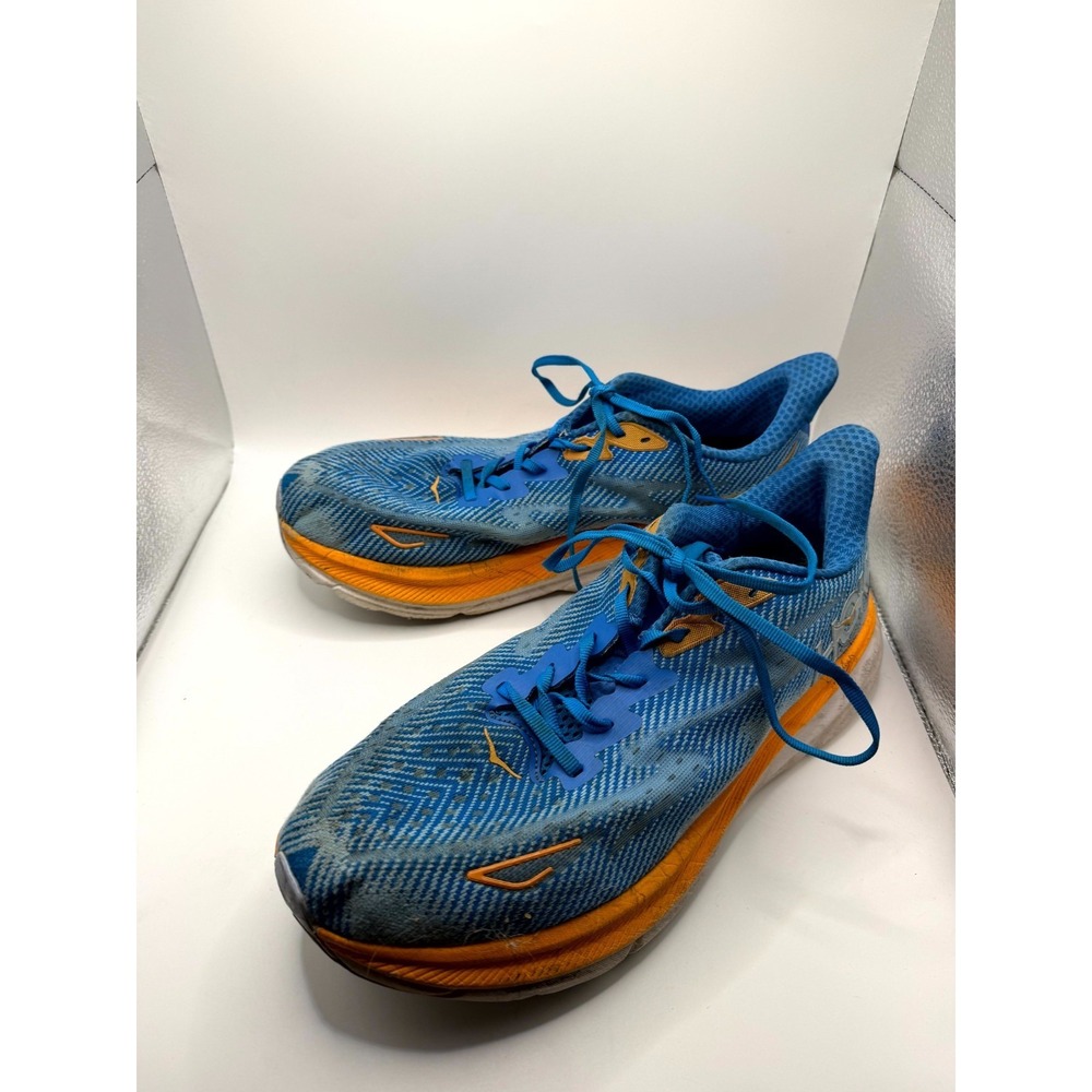 Hoka One One Clifton 9 Mens 10.5 D Sneaker Coastal Sky All Aboard Running Shoes